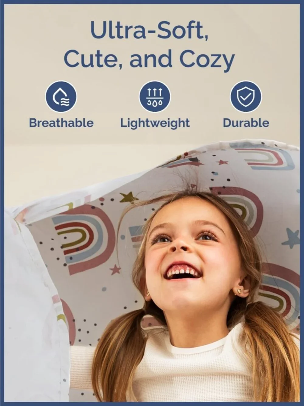Kids Twin Rainbow Sparkles Bed Sheets - 3 Piece Rainbow Sparkles Sheet Set